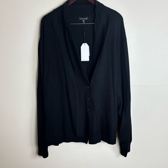 NWT Universal Standard Curve Cardi Cardigan Merino Wool In Black Womens Size 3XL - Picture 5 of 10